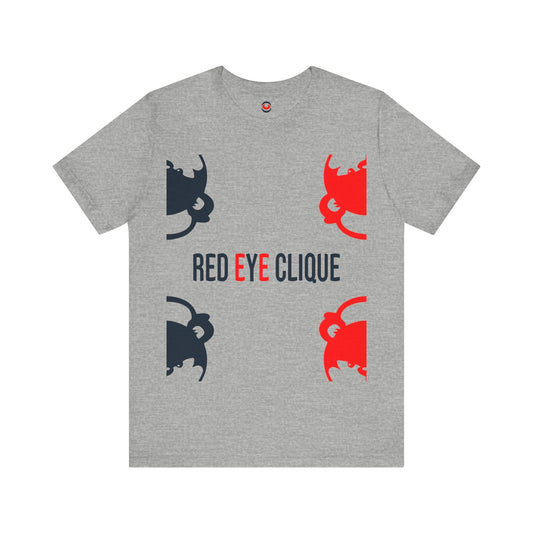 "Double R" Jersey Short Sleeve Tee - Red eYe Clique HQ