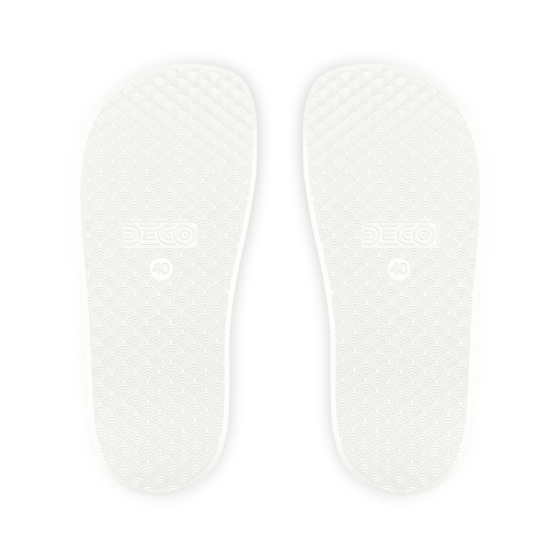 "Double R" Men's PU Slide Sandals - Red eYe Clique HQ