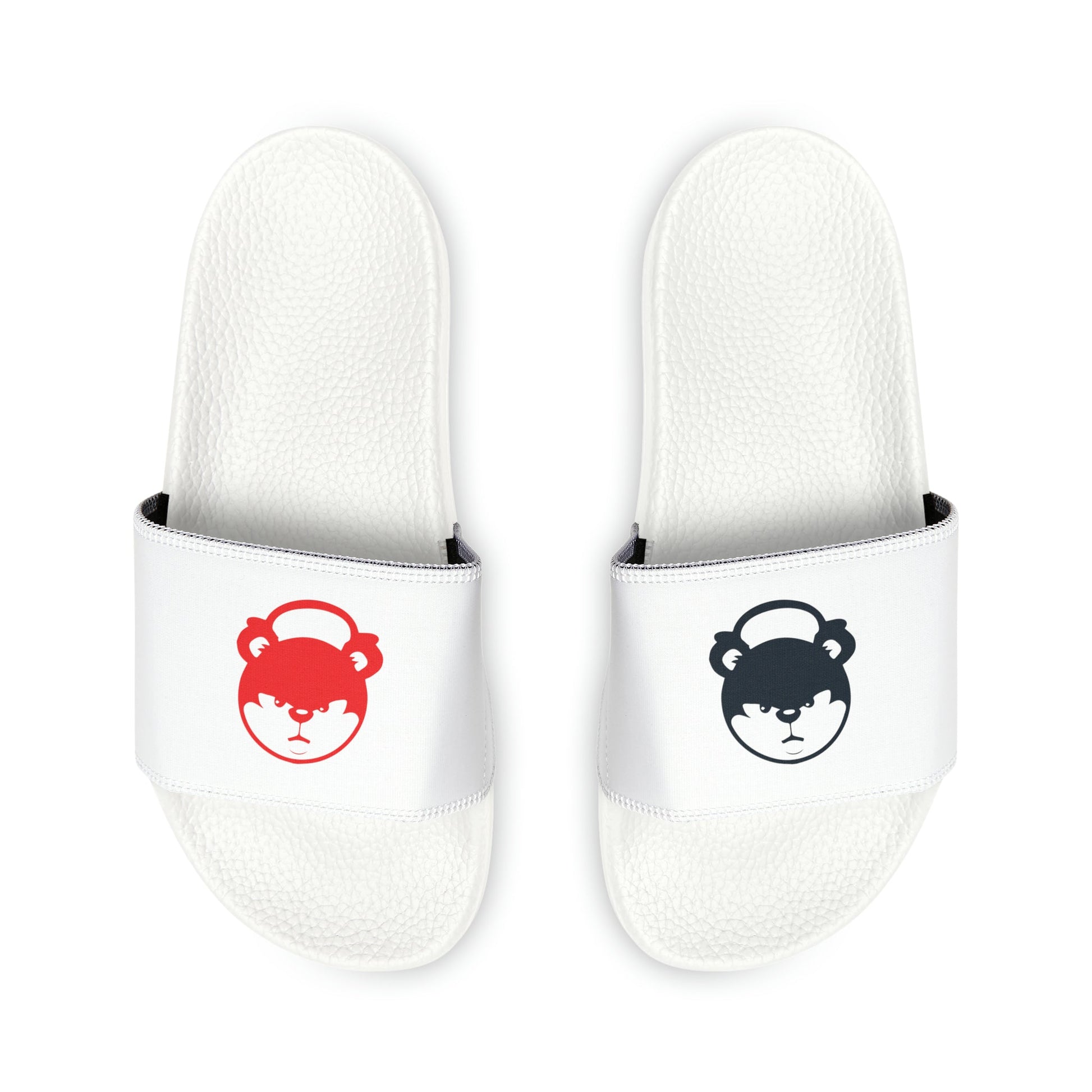 "Double R" Men's PU Slide Sandals - Red eYe Clique HQ