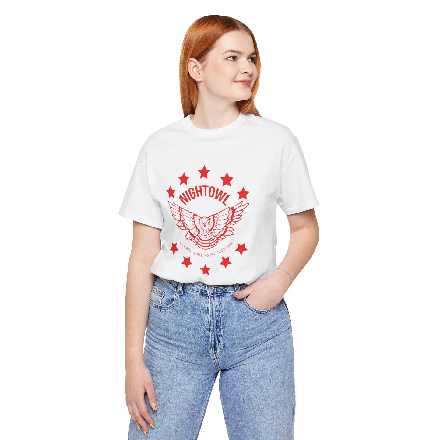 "Eating While You're Sleeping" Jersey Short Sleeve Tee - Red eYe Clique HQ
