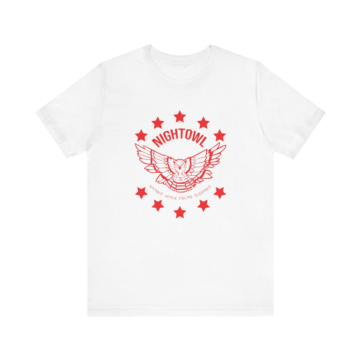 "Eating While You're Sleeping" Jersey Short Sleeve Tee - Red eYe Clique HQ
