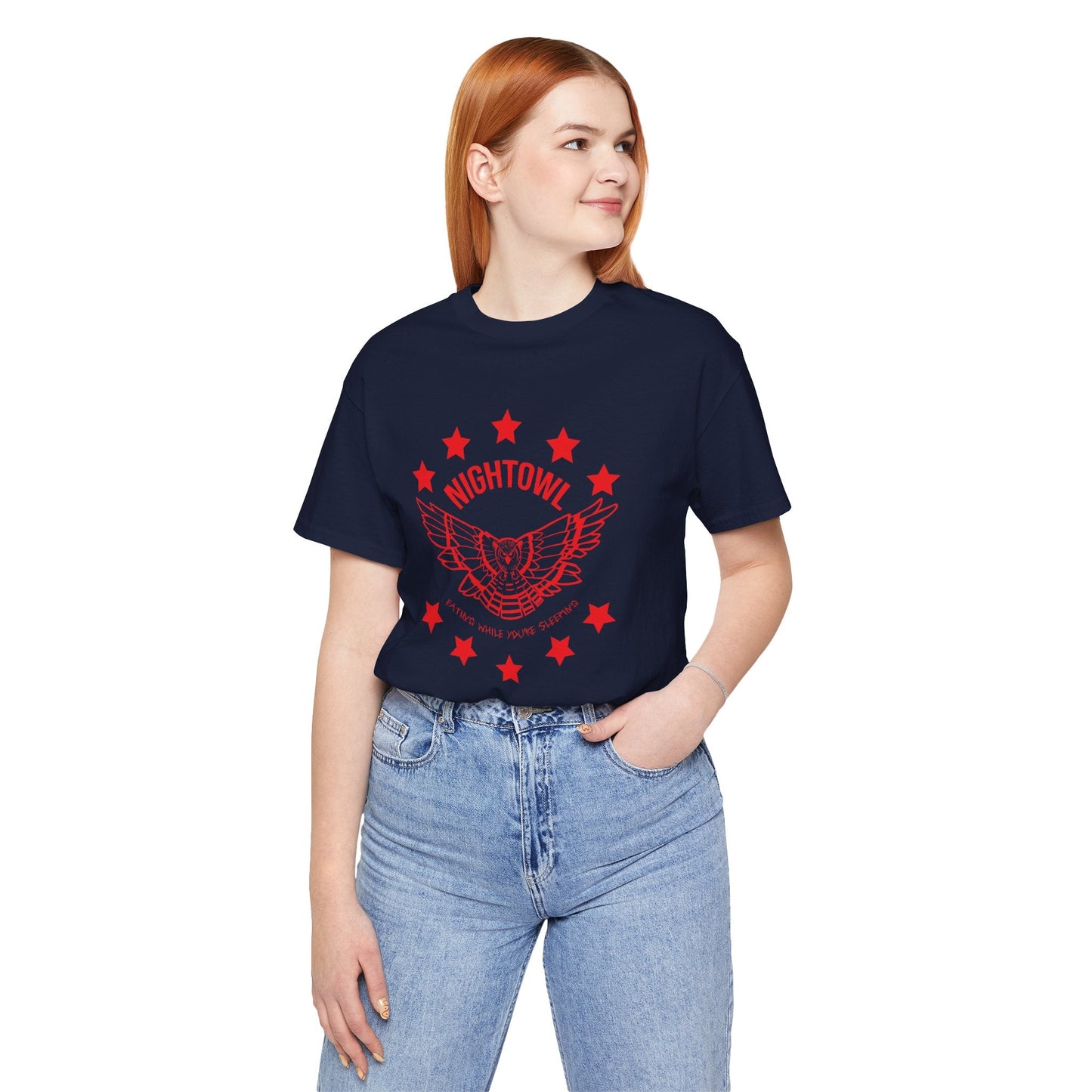 "Eating While You're Sleeping" Jersey Short Sleeve Tee - Red eYe Clique HQ