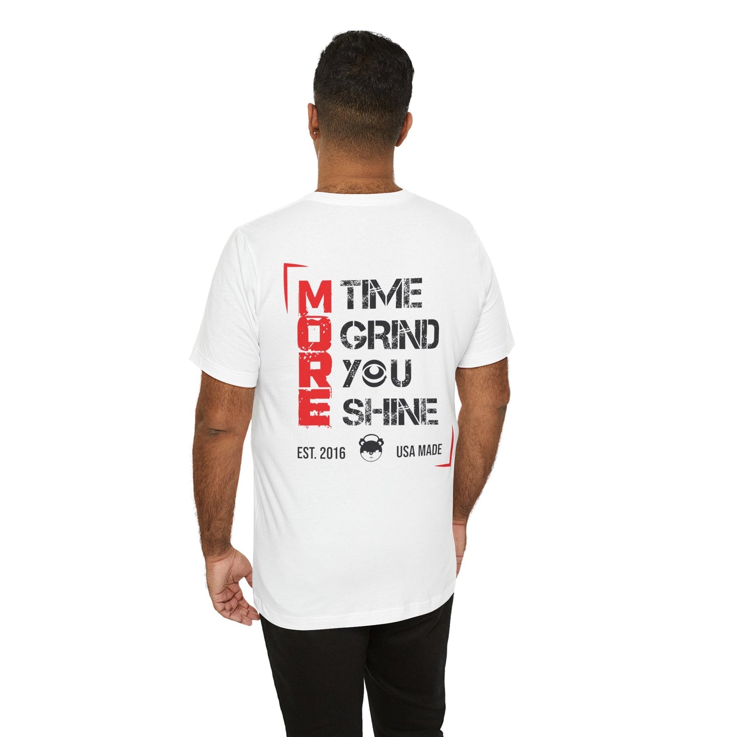 "M.O.R.E." Jersey Short Sleeve Tee - Red eYe Clique HQ