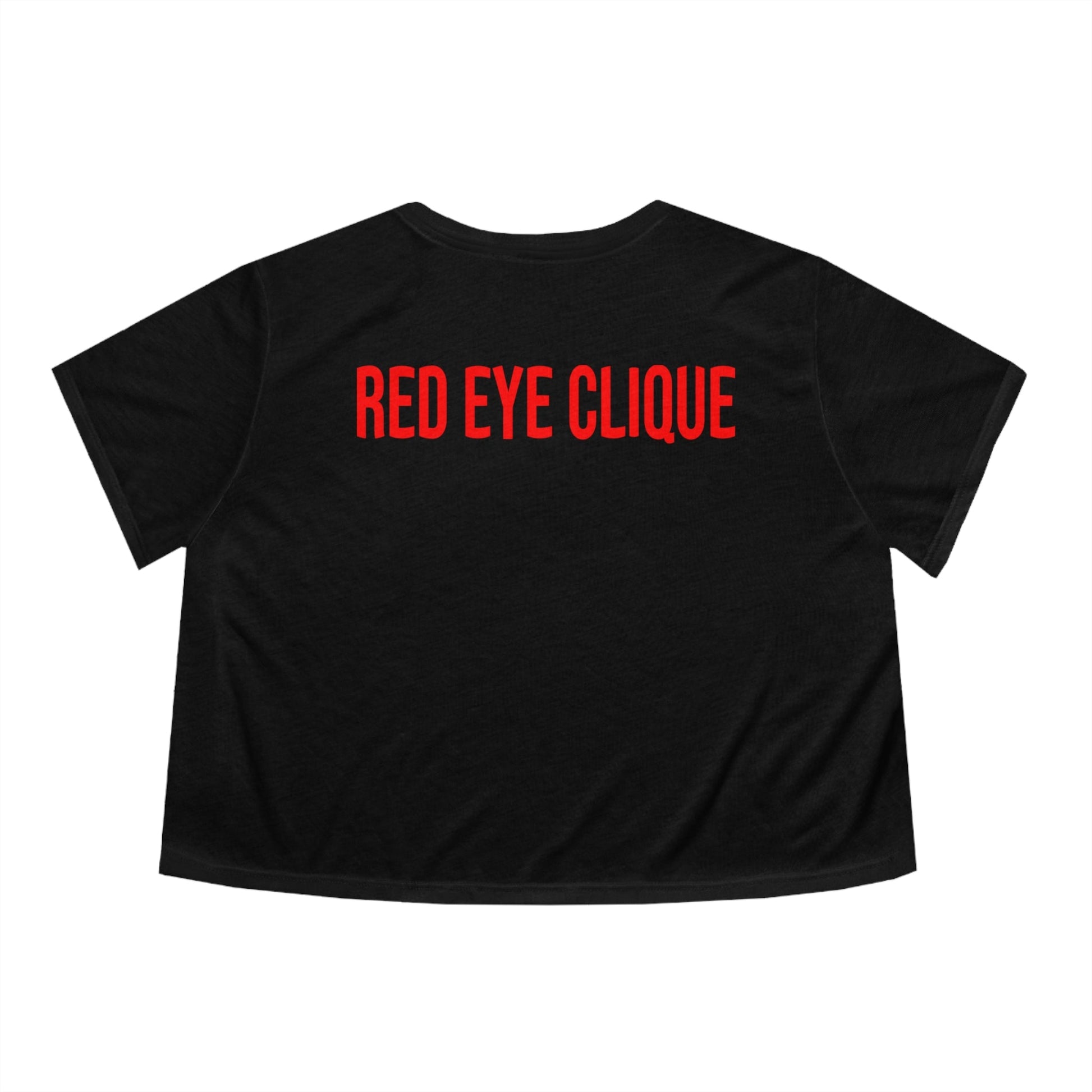 "Nightowl" Women's Flowy Cropped Tee - Red eYe Clique HQ