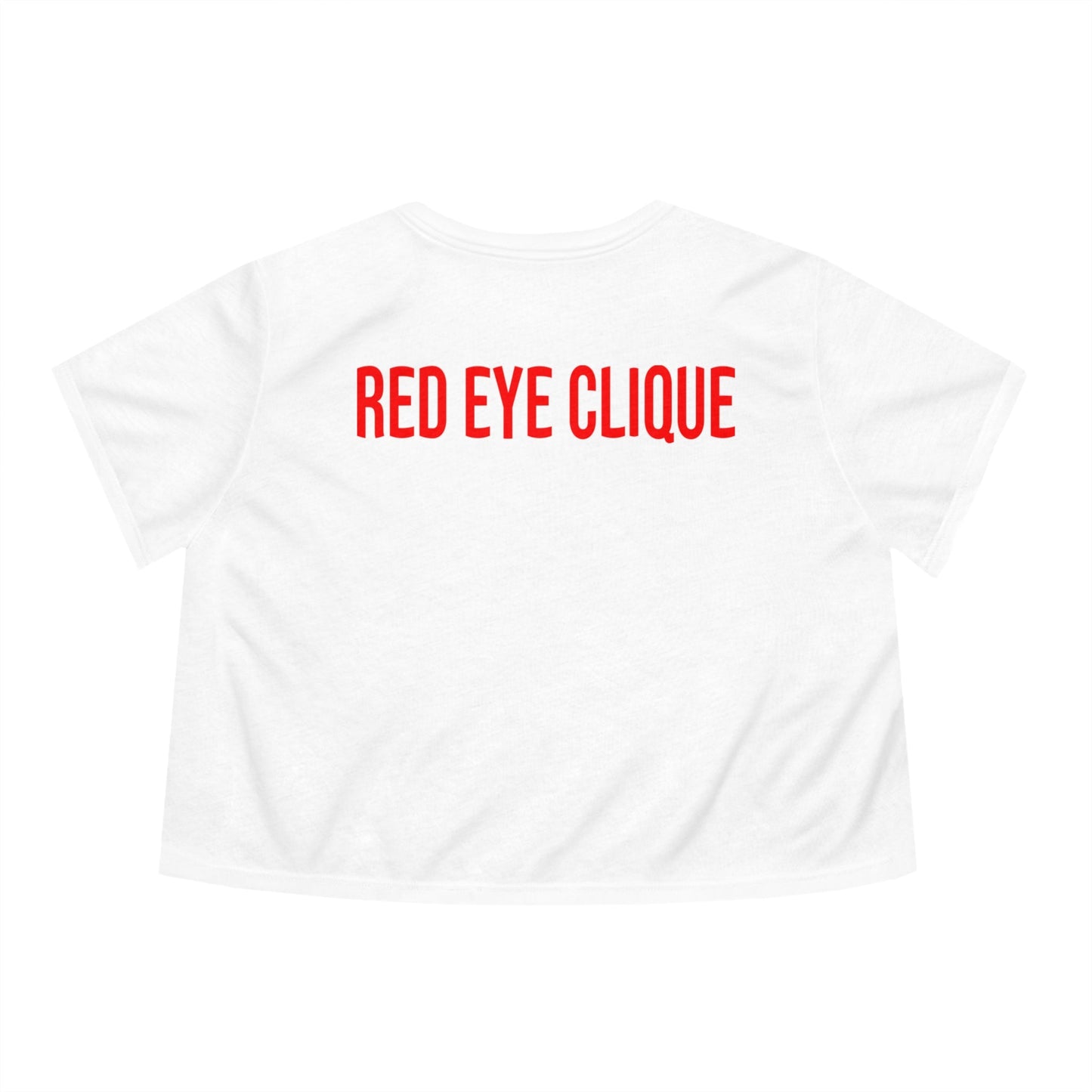 "Nightowl" Women's Flowy Cropped Tee - Red eYe Clique HQ