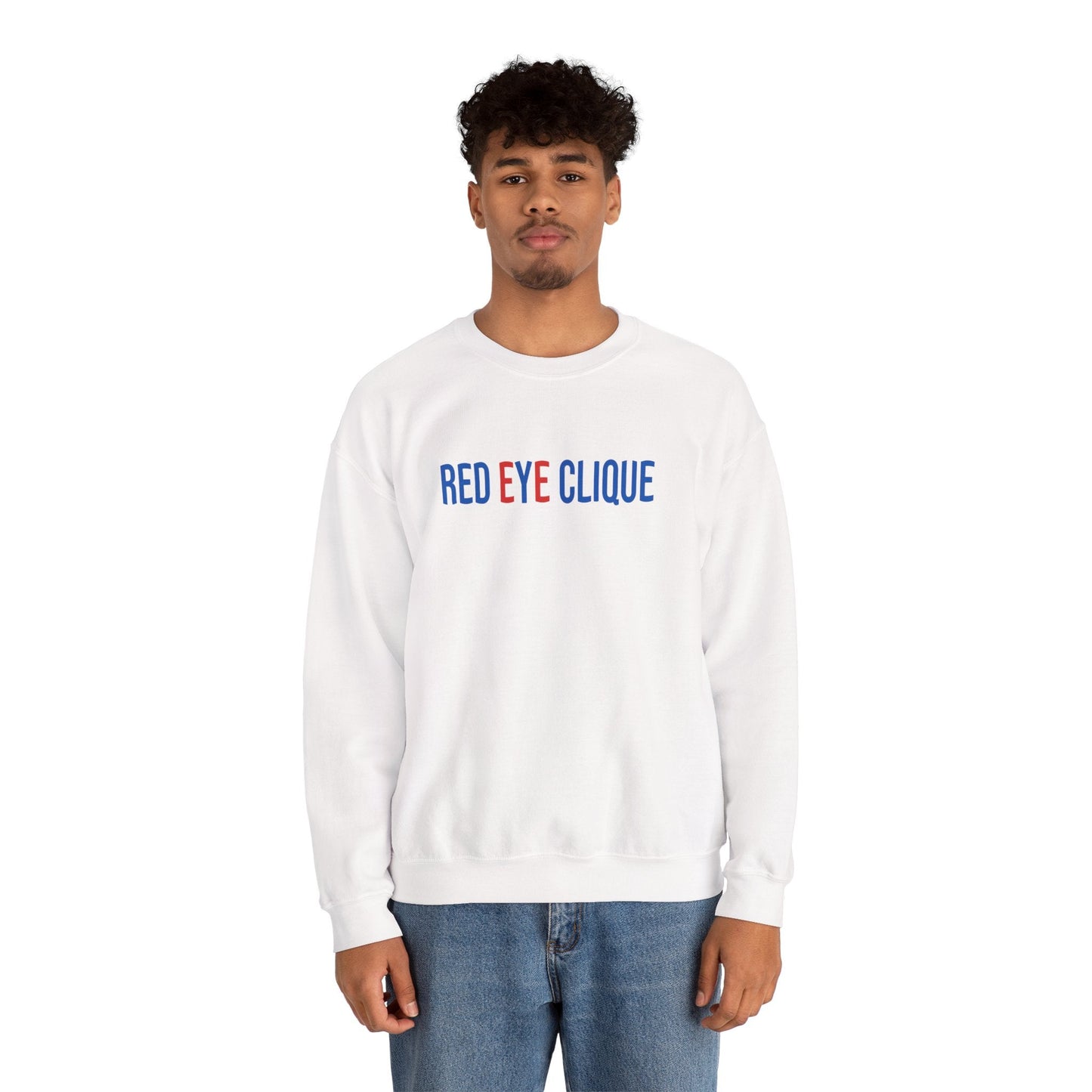 REC Embroidered Heavy Blend™ Crewneck Sweatshirt - Red eYe Clique HQ