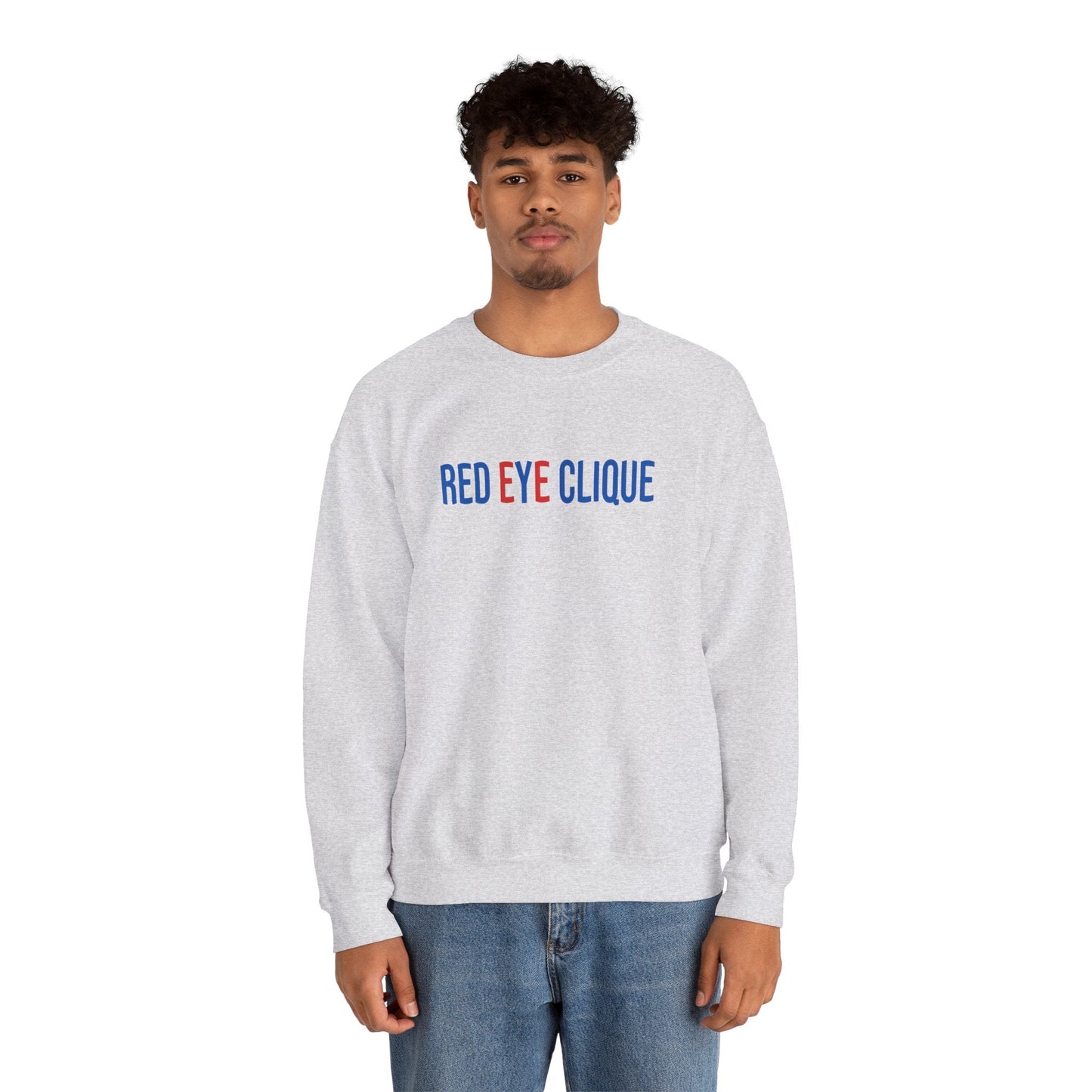 REC Embroidered Heavy Blend™ Crewneck Sweatshirt - Red eYe Clique HQ