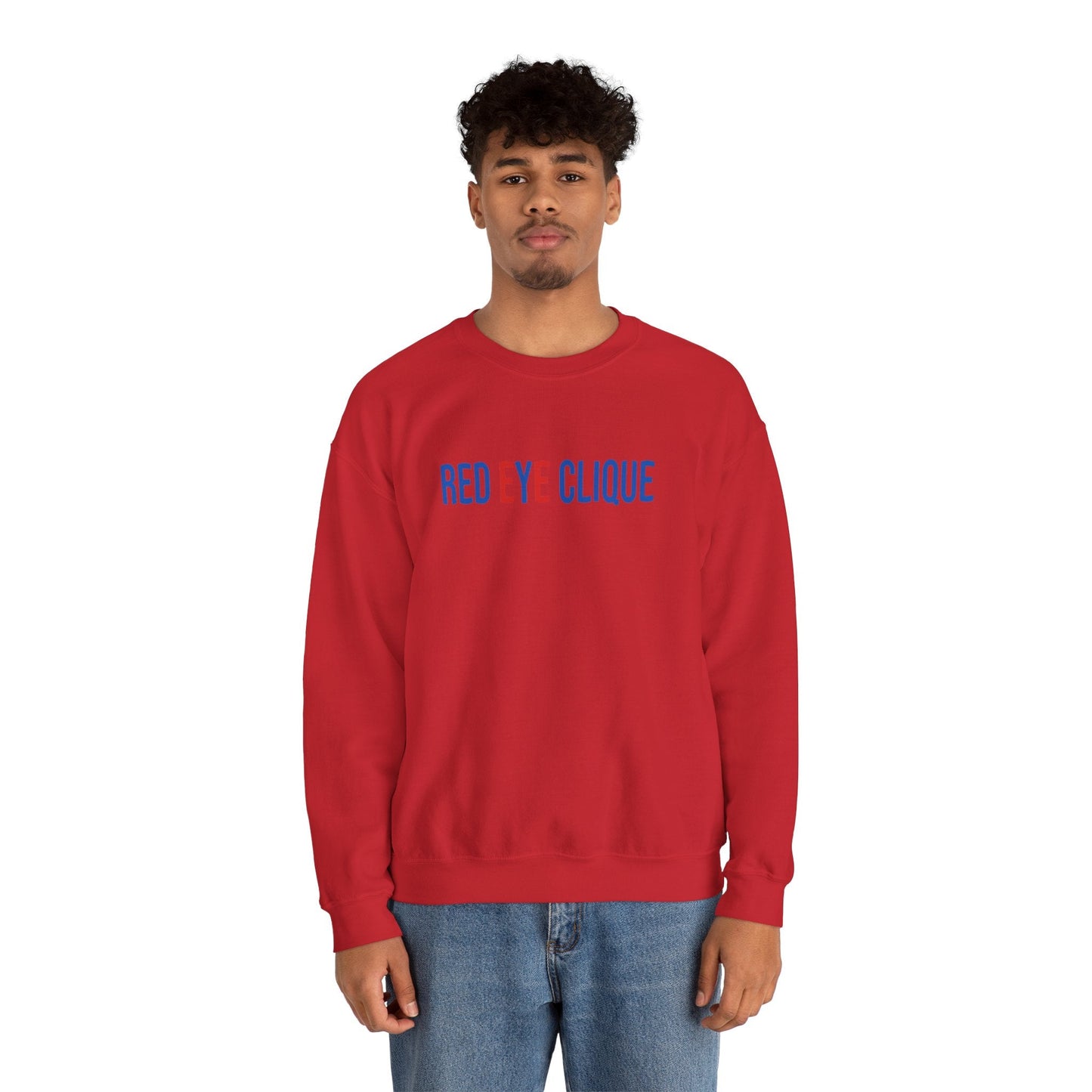 REC Embroidered Heavy Blend™ Crewneck Sweatshirt - Red eYe Clique HQ