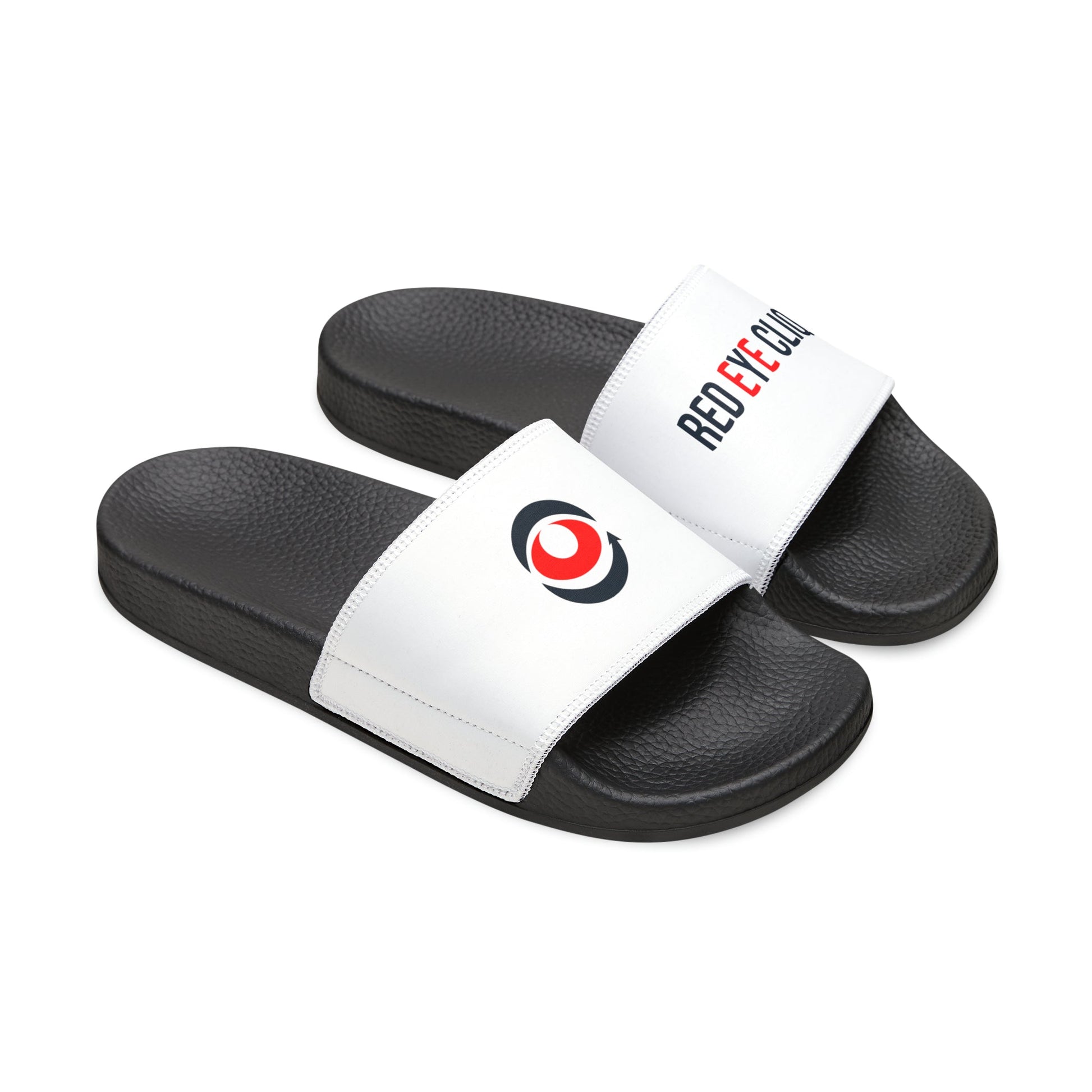 Customizable Men's PU Slide Sandals for Summer - Red eYe Clique HQ