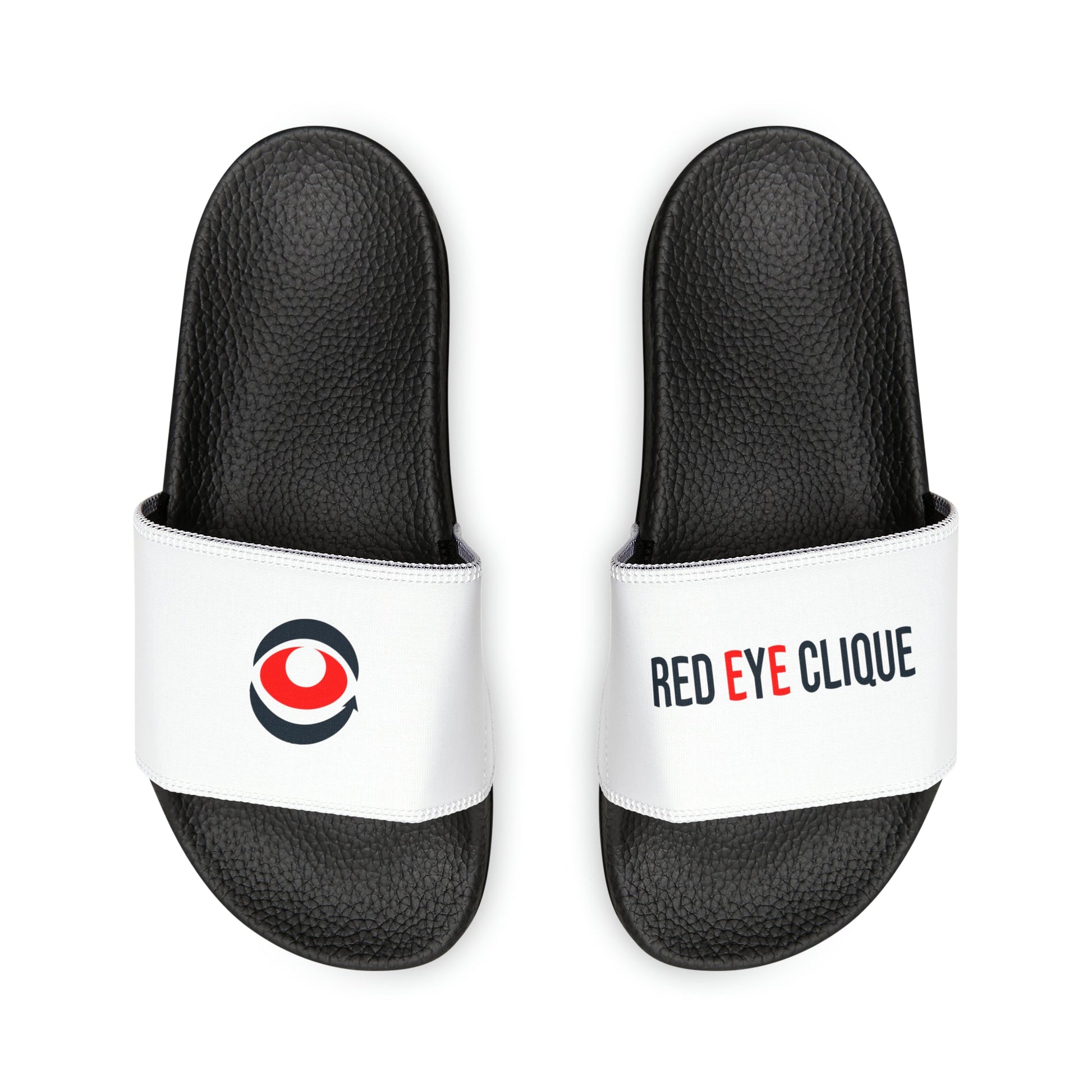 Customizable Men's PU Slide Sandals for Summer - Red eYe Clique HQ