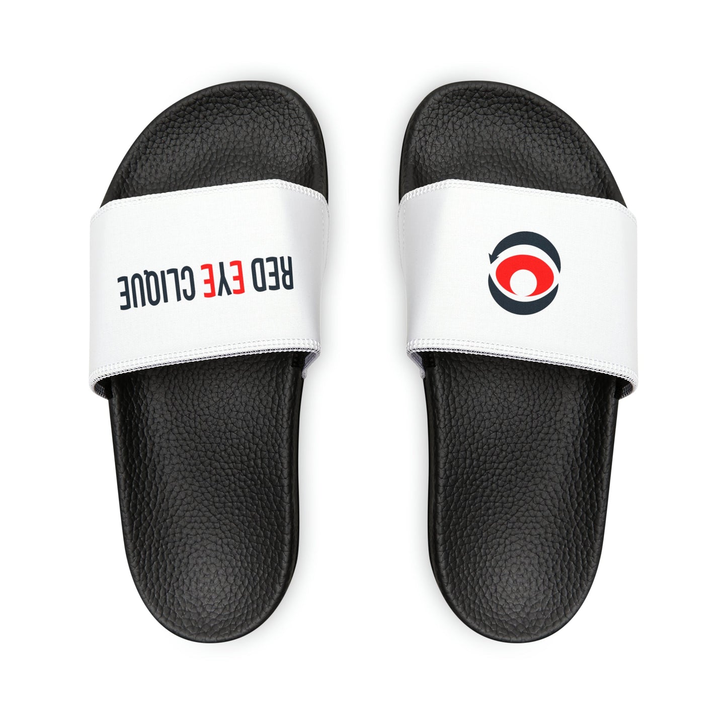 Customizable Men's PU Slide Sandals for Summer - Red eYe Clique HQ