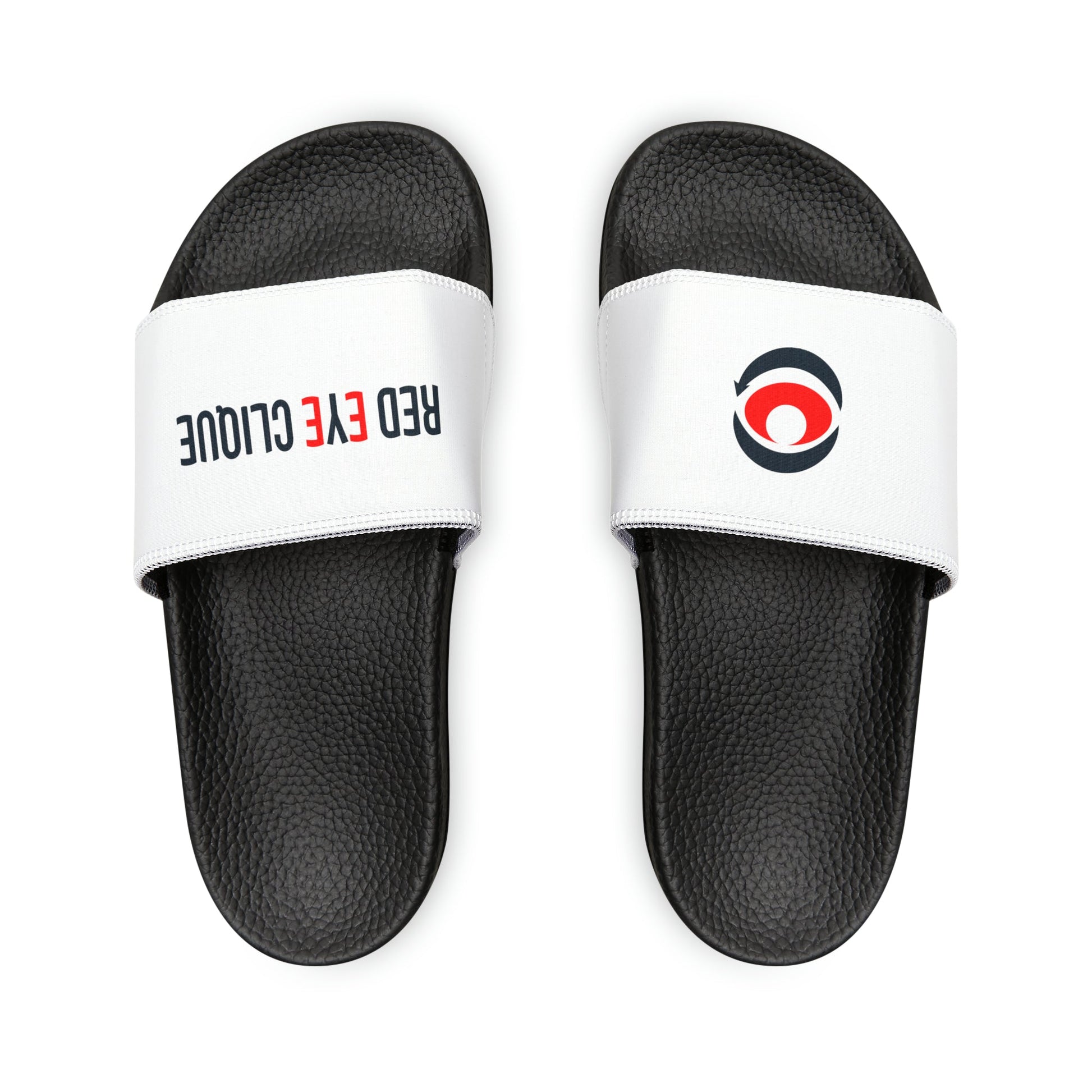 Customizable Men's PU Slide Sandals for Summer - Red eYe Clique HQ