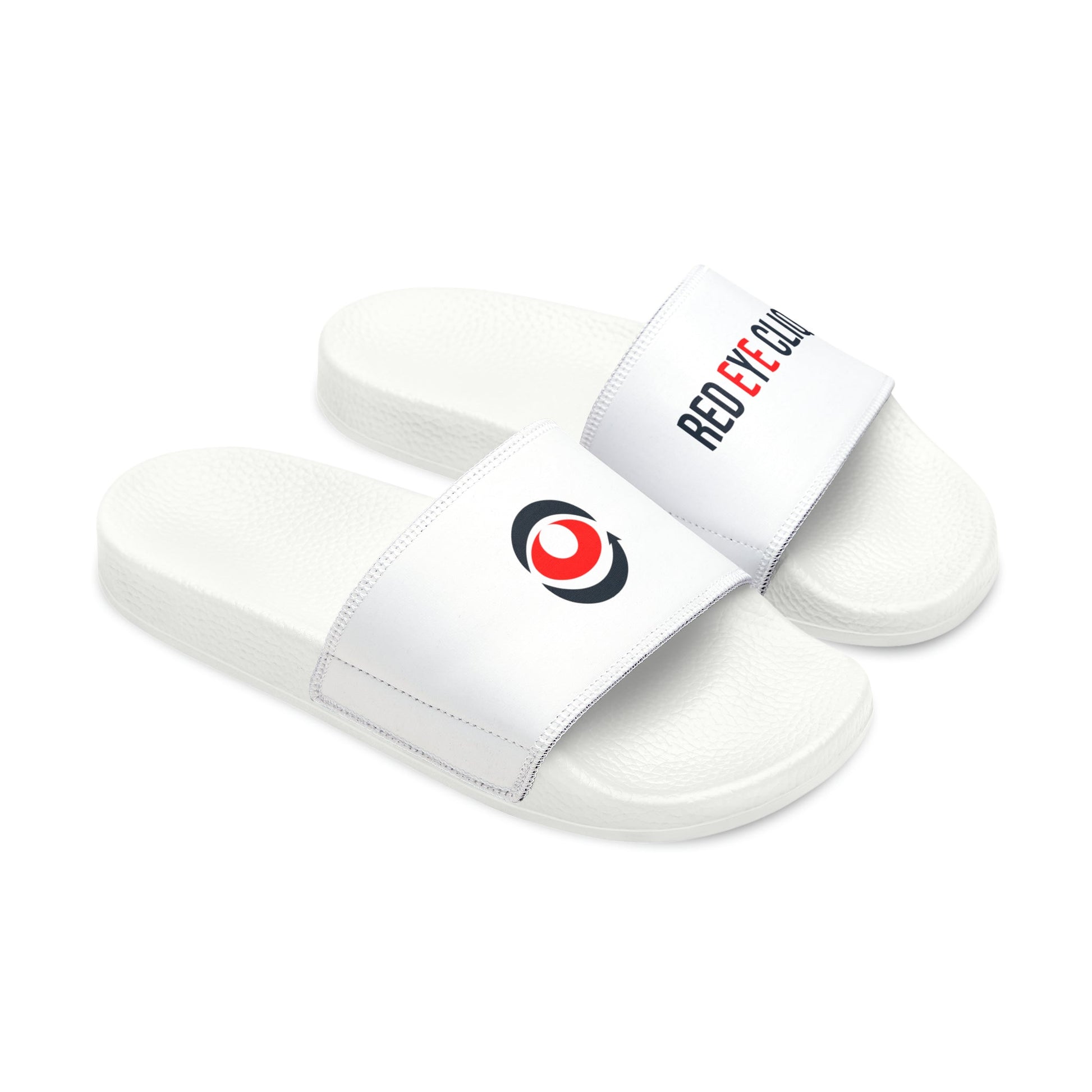 Customizable Men's PU Slide Sandals for Summer - Red eYe Clique HQ