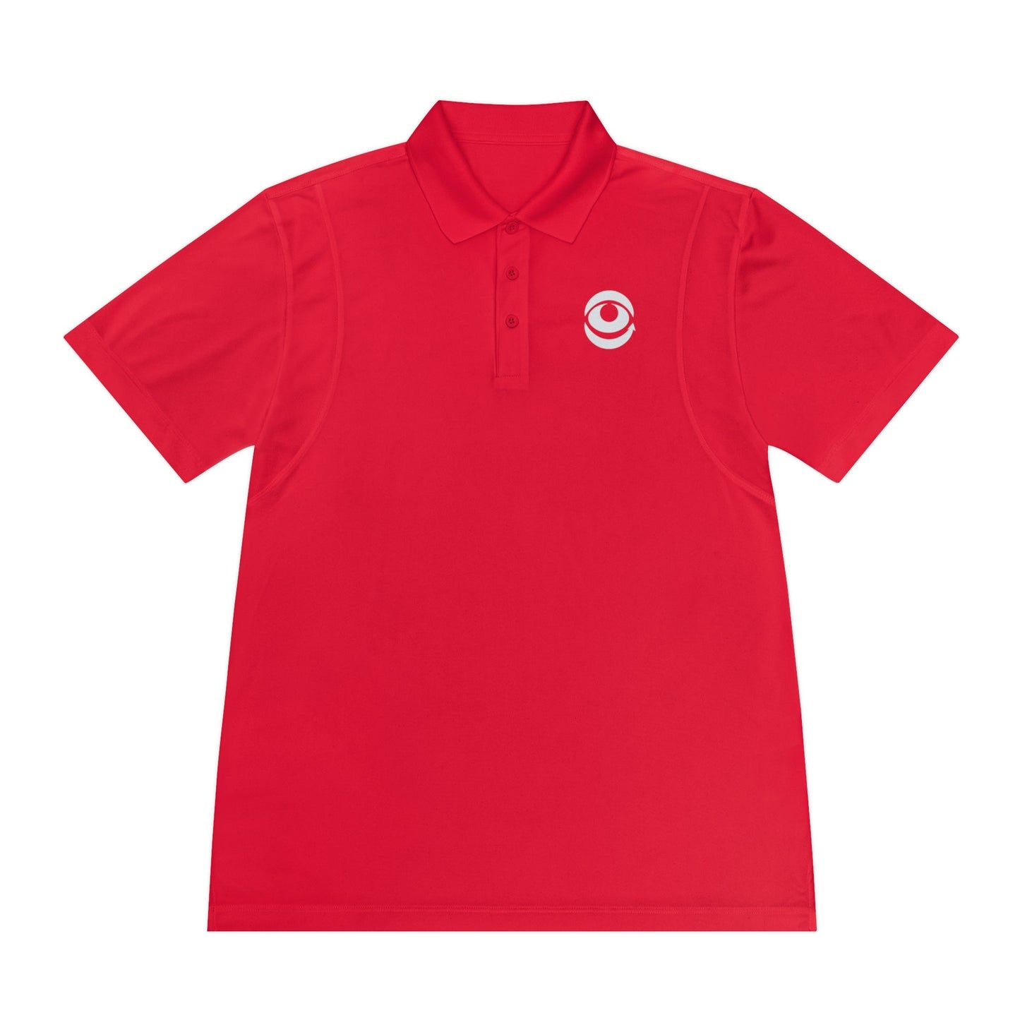 Moisture-Wicking Men's Sport Polo Tee - Red eYe Clique HQ