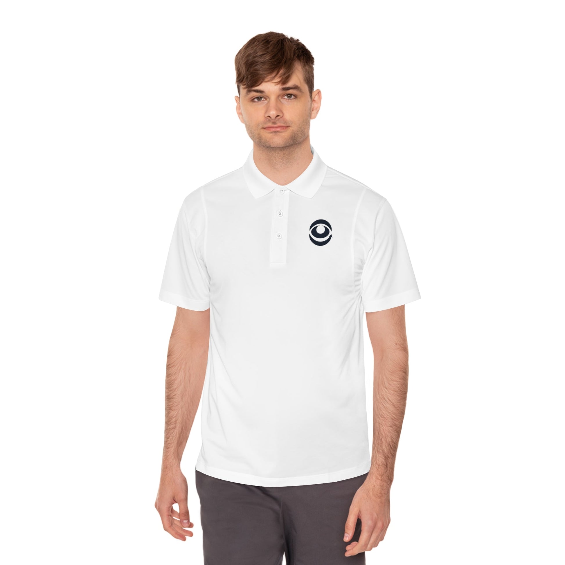 Moisture-Wicking Men's Sport Polo Tee - Red eYe Clique HQ