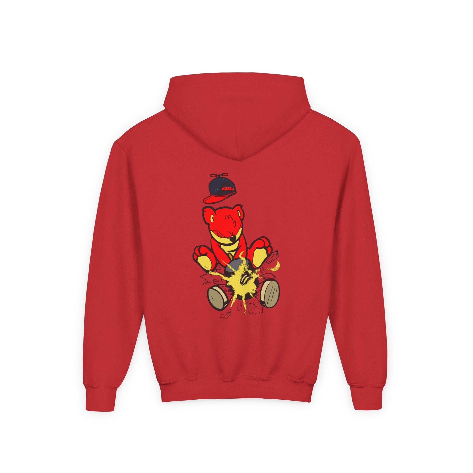 "REC TIME" Youth Heavy Blend Hooded Sweatshirt - Red eYe Clique HQ