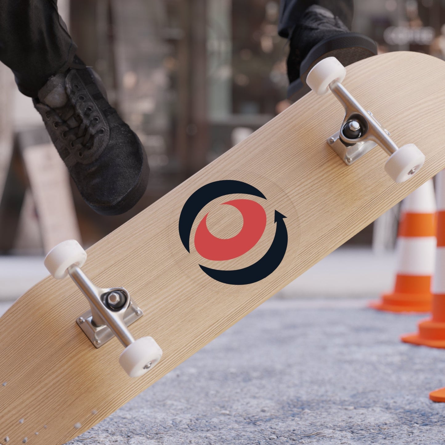 Red eYe Clique (REC) Official Transparent Outdoor Stickers, Round, 1pcs - Red eYe Clique HQ