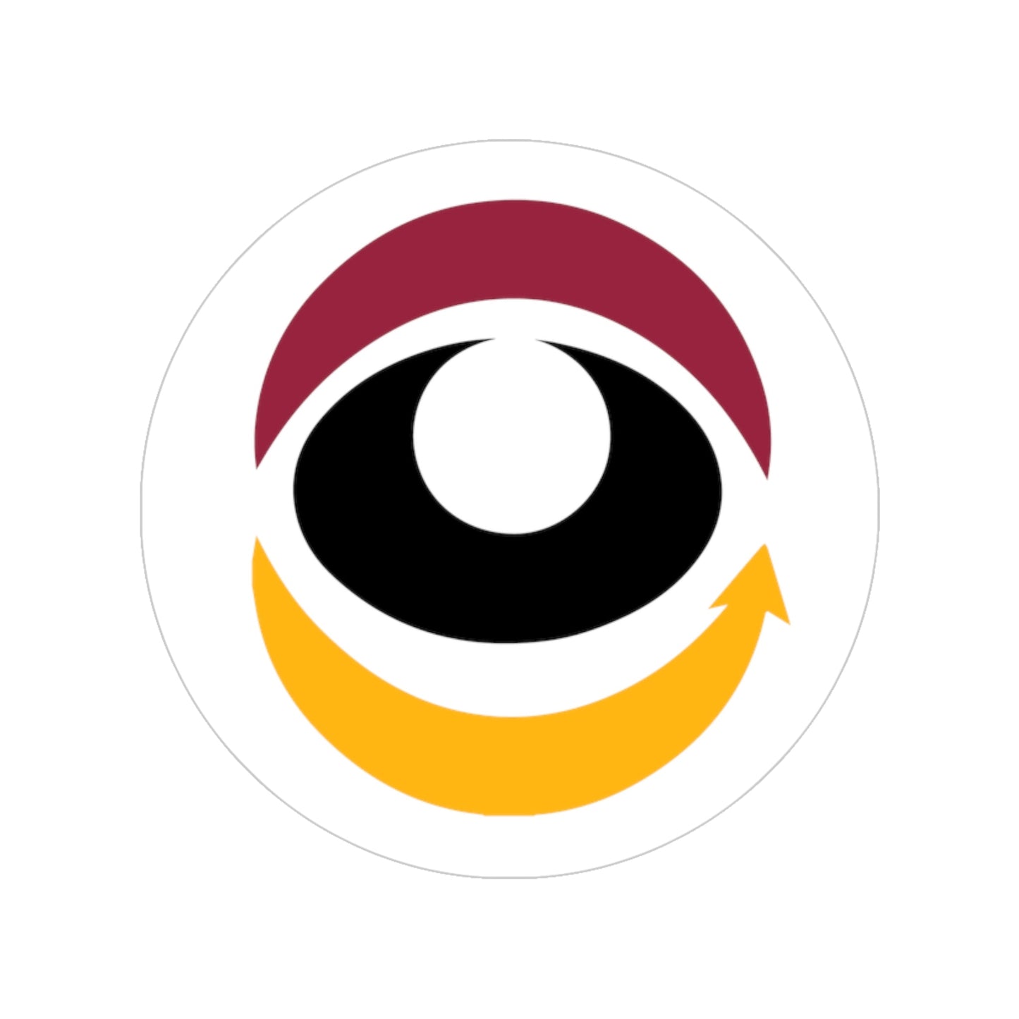 Red eYe Clique (REC) Transparent Outdoor Stickers, Round, 1pcs - Red eYe Clique HQ
