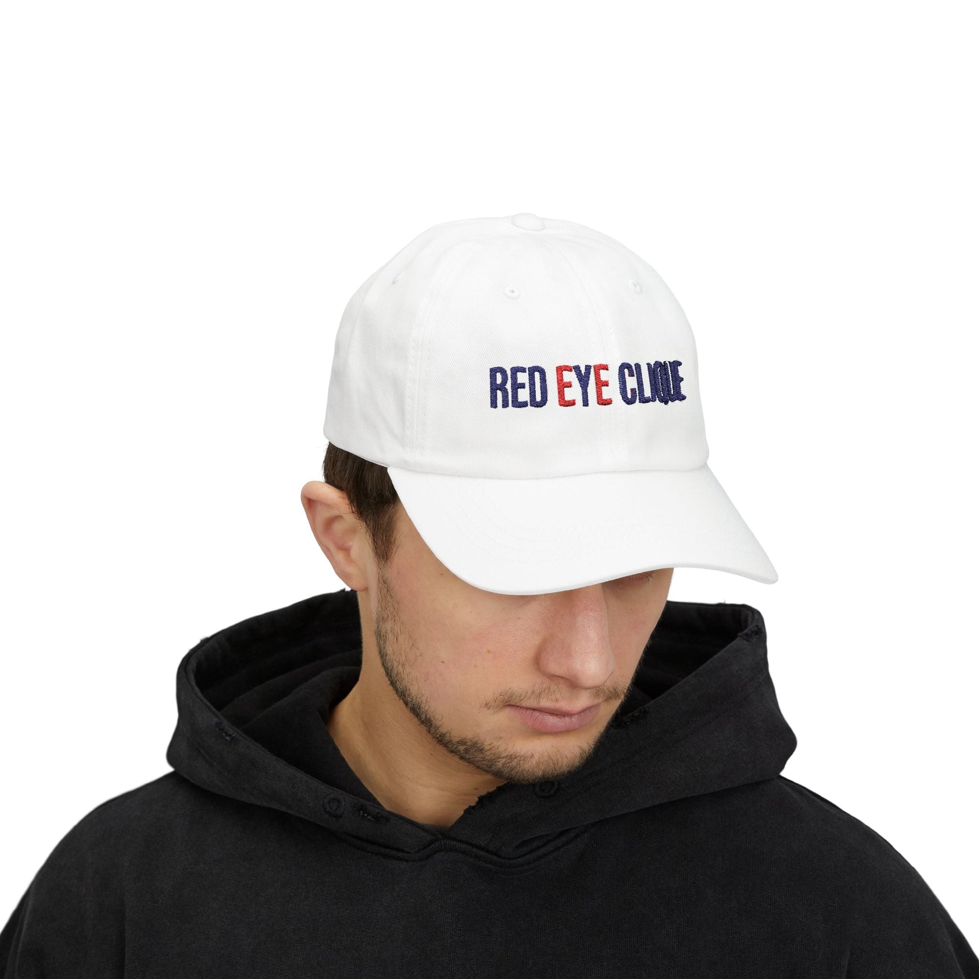 Classic Red Eye Embroidered Cotton Cap - Red eYe Clique HQ - Hats -