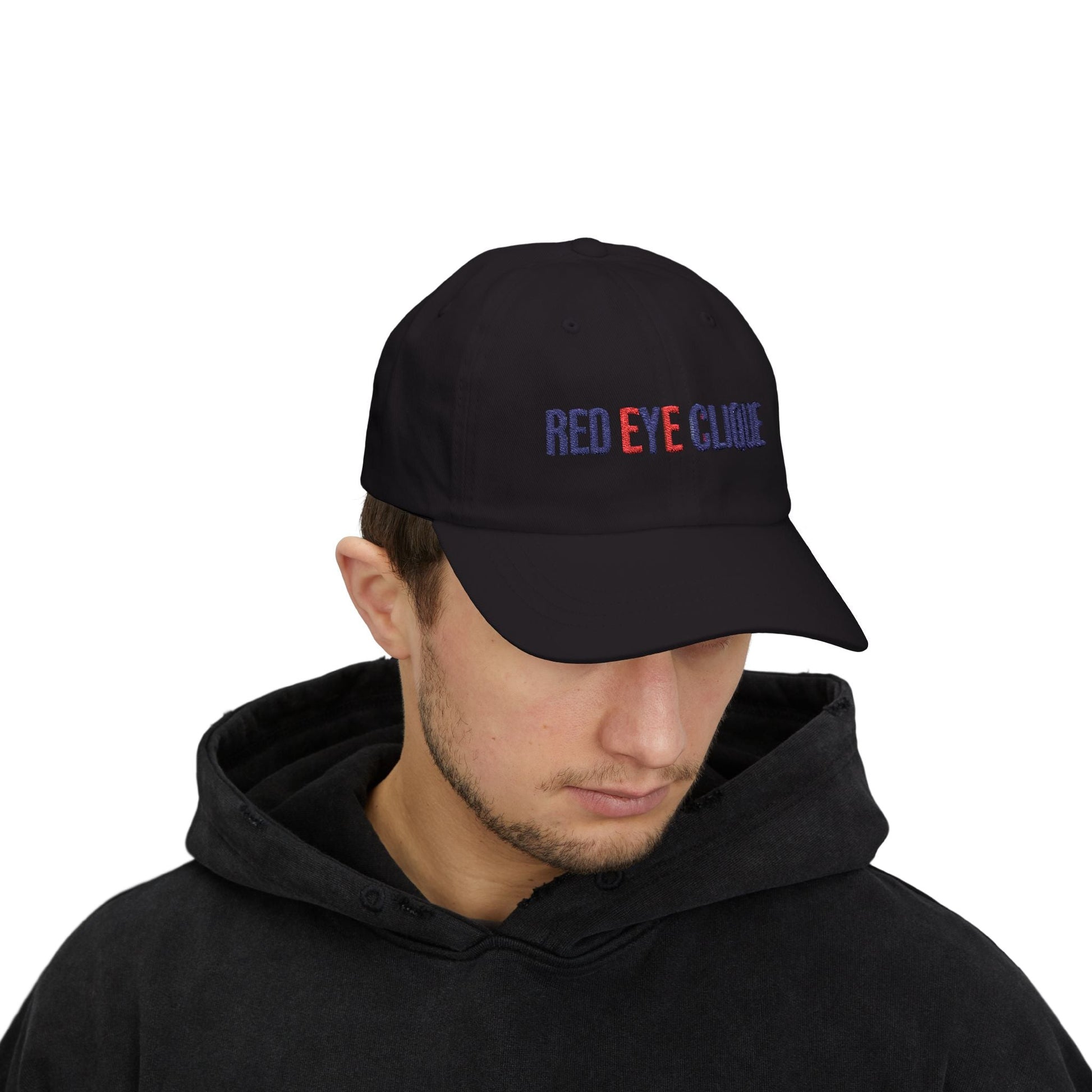 Classic Red Eye Embroidered Cotton Cap - Red eYe Clique HQ - Hats -
