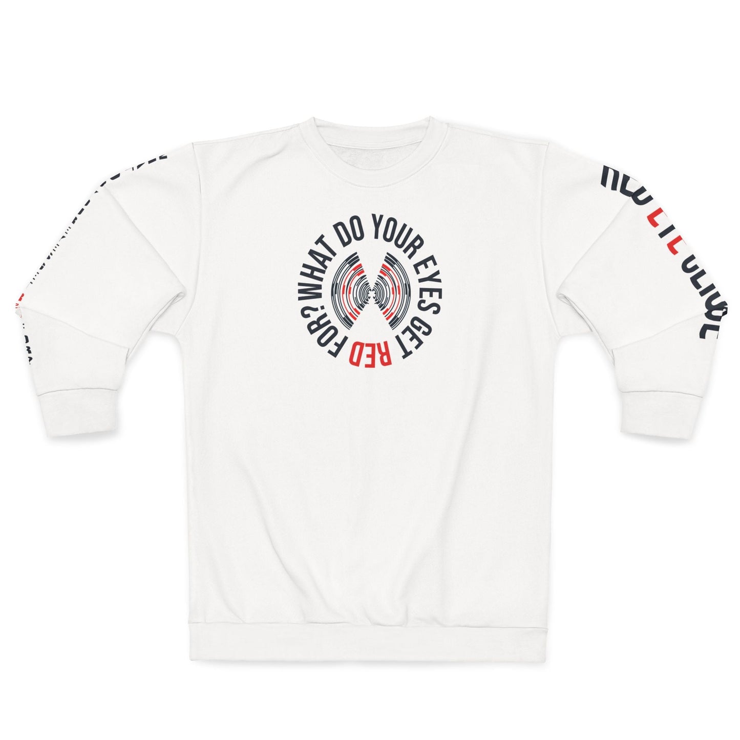 Unique Unisex All-Over Print Sweatshirt - Red eYe Clique HQ