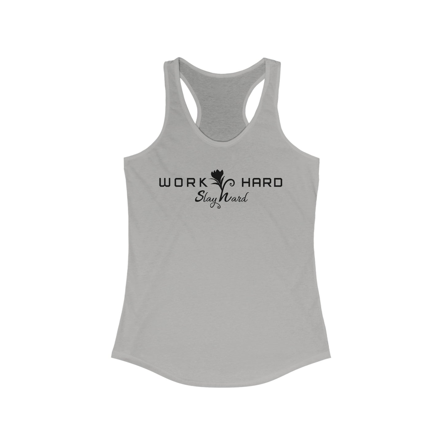 "Work Hard, Slay Hard" Women's Racerback Tank - Red eYe Clique HQ